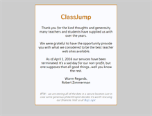 Tablet Screenshot of classjump.com